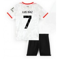 Maglie da calcio Liverpool Luis Diaz #7 Terza Maglia Bambino 2024-25 Manica Corta (+ Pantaloni corti)